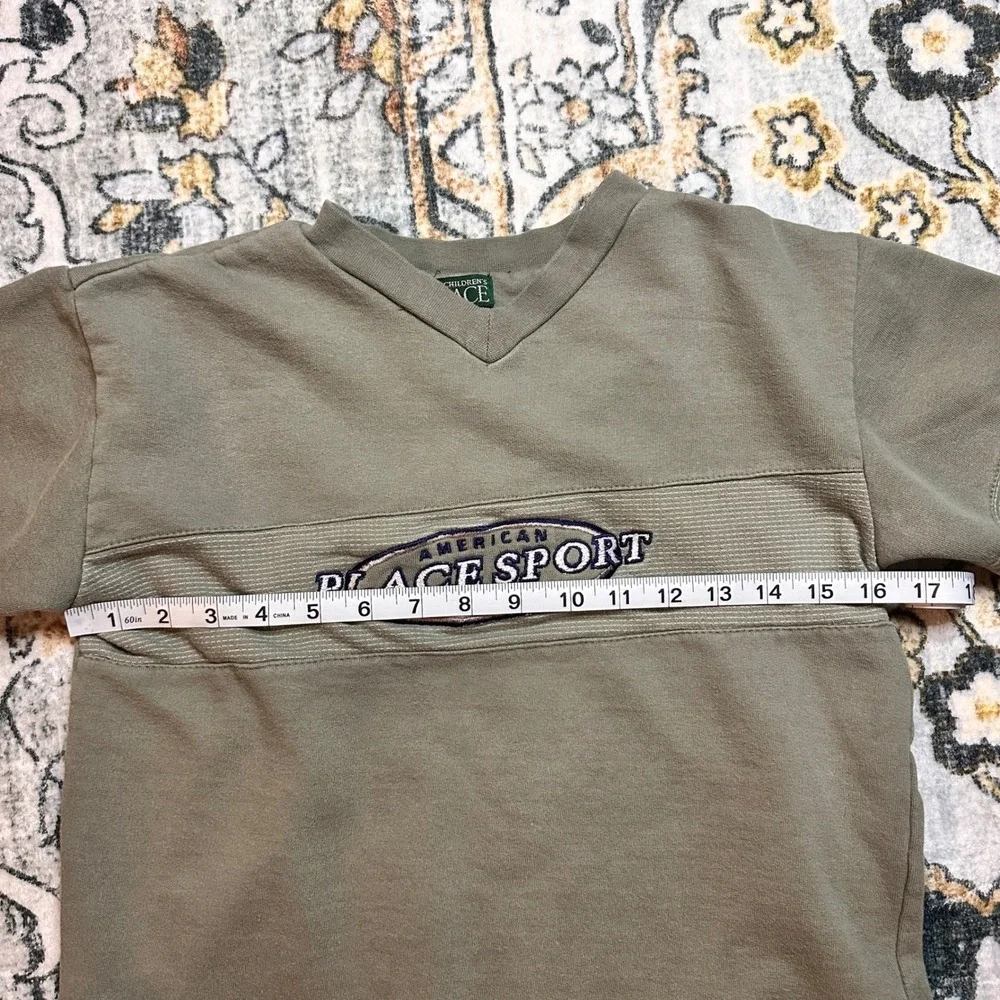 Vintage‎ The Children's Place Sport Sweatshirt Olive Green Youth 6X/7